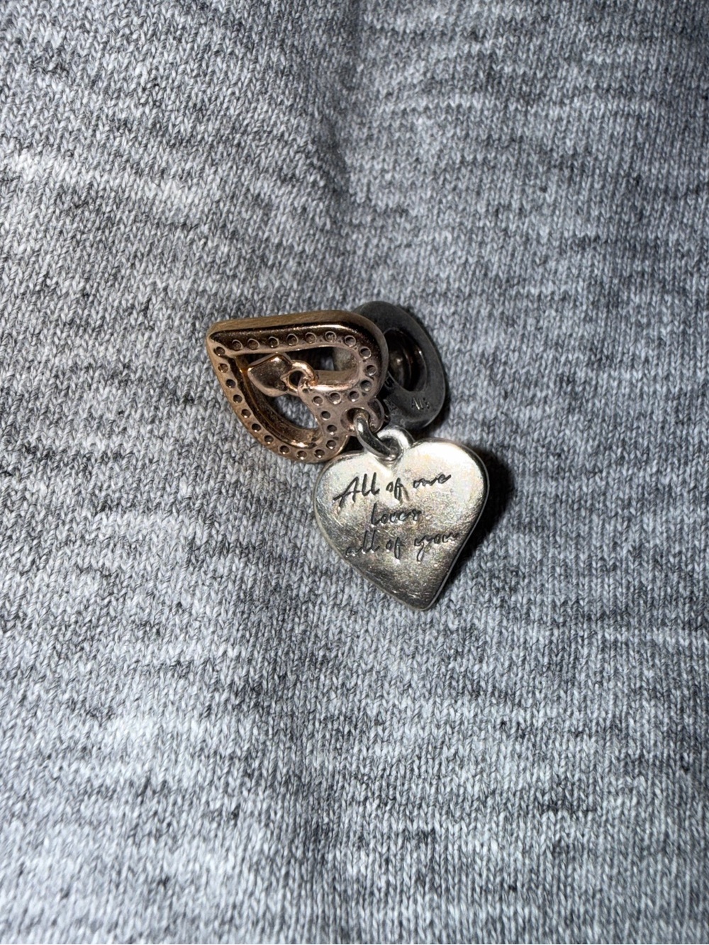 Pandora Heart Love Charm Pendant in Silver